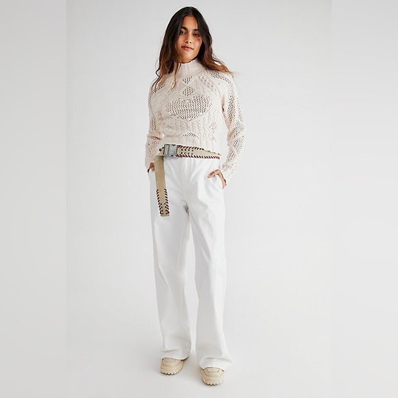 Free People Reina Cable Pullover - NEW - Picture 3 of 9